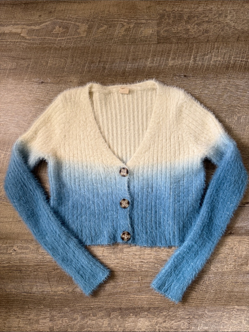 Urban Outfitters Ombré Cropped Clueless Cardigan